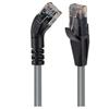Picture of Category 6 45° Patch Cable, Straight/Left 45° Angle, Gray 5.0 ft