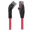 Picture of Category 6 45° Patch Cable, Straight/Left 45° Angle, Red 10.0 ft