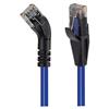 Picture of Category 6 45° Patch Cable, Straight/Right 45° Angle, Blue 5.0 ft