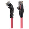 Picture of Category 6 45° Patch Cable, Straight/Right 45° Angle, Red 10.0 ft