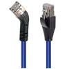 Picture of Category 6 Shielded 45° Patch Cable, Straight/Right 45° Angle, Blue 10.0 ft