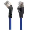 Picture of Category 6 Shielded 45° Patch Cable, Straight/Right 45° Angle, Blue 1.0 ft
