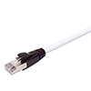 Picture of Plenum Rated Shielded Category 6a Cable, RJ45 / RJ45, 23AWG Solid, White, 1.0ft