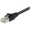 Picture of LSZH Shielded Category 6a Cable, RJ45 / RJ45, 26AWG Stranded, Black, 100.0ft