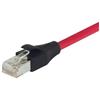 Picture of LSZH Shielded Category 6a Cable, RJ45 / RJ45, 26AWG Stranded, Red, 100.0ft