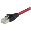 Picture of Double Shielded LSZH 26 AWG Stranded Cat 6 RJ45/RJ45 Patch Cord, Red, 15.0 Ft