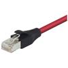 Picture of Double Shielded LSZH 26 AWG Stranded Cat 6 RJ45/RJ45 Patch Cord, Red, 75.0 Ft