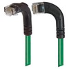 Picture of Category 6 Right Angle Patch Cable, RA Left Exit/Right Angle Down- Green 10.0 ft