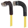 Picture of Category 6 Right Angle Patch Cable, RA Left Exit/Right Angle Down- Yellow 15.0 ft