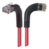 Picture of Category 6 Right Angle Patch Cable, RA Right Exit/Right Angle Up- Red 25.0 ft