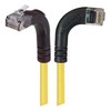 Picture of Category 6 Right Angle Patch Cable, RA Right Exit/Right Angle Up- Yellow 10.0 ft