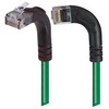 Picture of Category 6 Right Angle Patch Cable, RA Left Exit/Right Angle Up- Green 10.0 ft