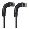 Picture of Category 6 Right Angle Patch Cable, RA Right Exit/RA Right Exit- Black 1.0 ft