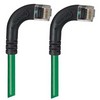 Picture of Category 6 Right Angle Patch Cable, RA Right Exit/RA Right Exit- Green 10.0 ft