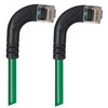 Picture of Category 6 Right Angle Patch Cable, RA Right Exit/RA Right Exit- Green 15.0 ft