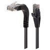 Picture of Category 6 Right Angle Patch Cable, Stackable, Black, 1.0 ft