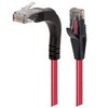 Picture of Category 6 Right Angle Patch Cable, Stackable, Red, 1.0 ft