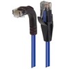 Picture of Category 6 Right Angle RJ45 Ethernet Patch Cord - Straight to RA (Down) - Blue, 2.0Ft