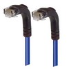 Picture of Category 6 Right Angle RJ45 Ethernet Patch Cords - RA (Down) to RA (Down) - Blue, 15.0Ft