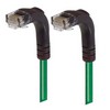 Picture of Category 6 Right Angle RJ45 Ethernet Patch Cords - RA (Down) to RA (Down) - Green, 1.0Ft