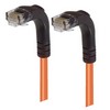 Picture of Category 6 Right Angle RJ45 Ethernet Patch Cords - RA (Down) to RA (Down) - Orange, 10.0Ft