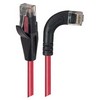 Picture of Category 6 Right Angle RJ45 Ethernet Patch Cords - Straight to RA (Right) - Red, 1.0Ft