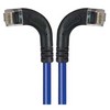 Picture of Category 6 Right Angle RJ45 Ethernet Patch Cords - RA (Left) to RA (Right) - Blue, 1.0Ft