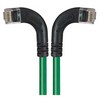 Picture of Category 6 Right Angle RJ45 Ethernet Patch Cords - RA (Left) to RA (Right) - Green, 15.0Ft