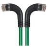 Picture of Category 6 Right Angle RJ45 Ethernet Patch Cords - RA (Left) to RA (Right) - Green, 30.0Ft