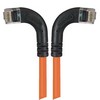 Picture of Category 6 Right Angle RJ45 Ethernet Patch Cords - RA (Left) to RA (Right) - Orange, 1.0Ft