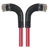 Picture of Category 6 Right Angle RJ45 Ethernet Patch Cords - RA (Left) to RA (Right) - Red, 1.0Ft
