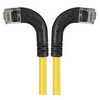 Picture of Category 6 Right Angle RJ45 Ethernet Patch Cords - RA (Left) to RA (Right) - Yellow, 1.0Ft