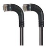 Picture of Category 6 Right Angle RJ45 Ethernet Patch Cords - RA (Left) to RA (Left) - Black, 1.0Ft