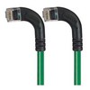 Picture of Category 6 Right Angle RJ45 Ethernet Patch Cords - RA (Left) to RA (Left) - Green, 10.0Ft
