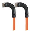 Picture of Category 6 Right Angle RJ45 Ethernet Patch Cords - RA (Left) to RA (Left) - Orange, 10.0Ft