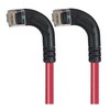 Picture of Category 6 Right Angle RJ45 Ethernet Patch Cords - RA (Left) to RA (Left) - Red, 10.0Ft
