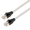 Picture of Category 6 Ethernet Cable Assembly, S/FTP Braid w/ Individually Shielded Pairs, RJ45 Male/Plug, 26AWG Stranded, CMG PVC, Gray, 20.0F
