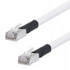 Picture of Shielded Cat 6 Cable, RJ45 / RJ45 Plenum Jacket, White 10.0 ft