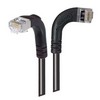 Picture of Shielded Category 6 Right Angle Patch Cable, Right Angle Right/Right Angle Down, Black, 10.0 ft