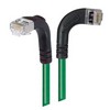 Picture of Shielded Category 6 Right Angle Patch Cable, Right Angle Right/Right Angle Down, Green, 10.0 ft