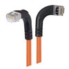 Picture of Shielded Category 6 Right Angle Patch Cable, Right Angle Right/Right Angle Down, Orange, 15.0 ft