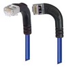 Picture of Shielded Category 6 Right Angle Patch Cable, Right Angle Left/Right Angle Down, Blue, 15.0 ft