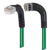 Picture of Shielded Category 6 Right Angle Patch Cable, Right Angle Left/Right Angle Down, Green, 1.0 ft