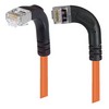 Picture of Shielded Category 6 Right Angle Patch Cable, Right Angle Left/Right Angle Down, Orange, 10.0 ft