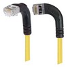 Picture of Shielded Category 6 Right Angle Patch Cable, Right Angle Left/Right Angle Down, Yellow, 10.0 ft