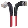 Picture of Shielded Category 6 Right Angle Patch Cable, Right Angle Right/Right Angle Up, Red, 1.0 ft