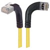 Picture of Shielded Category 6 Right Angle Patch Cable, Right Angle Right/Right Angle Up, Yellow, 1.0 ft