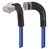 Picture of Shielded Category 6 Right Angle Patch Cable, Right Angle Left/Right Angle Up, Blue, 3.0 ft