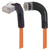 Picture of Shielded Category 6 Right Angle Patch Cable, Right Angle Left/Right Angle Up, Orange, 25.0 ft