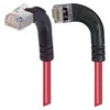 Picture of Shielded Category 6 Right Angle Patch Cable, Right Angle Left/Right Angle Up, Red, 10.0 ft